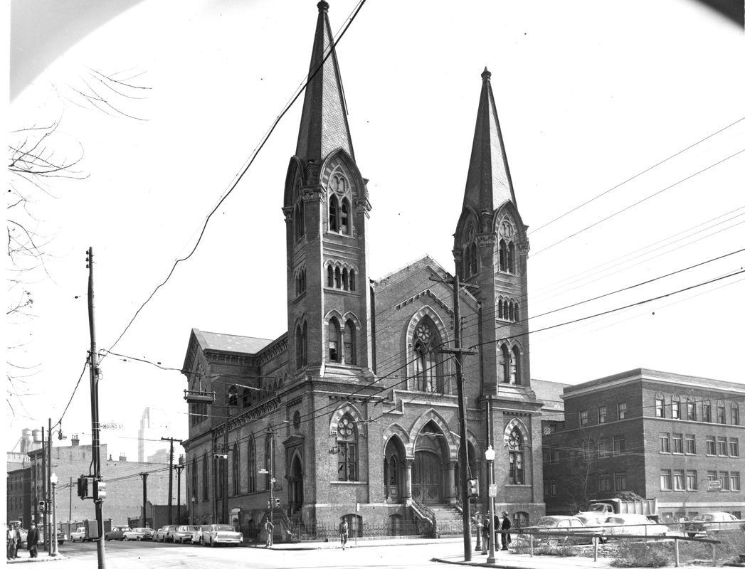 The Mound Street Temple. <br><br>Courtesy of The Jacob Rader Marcus Center of the American Jewish Archives, Cincinnati, Ohio.