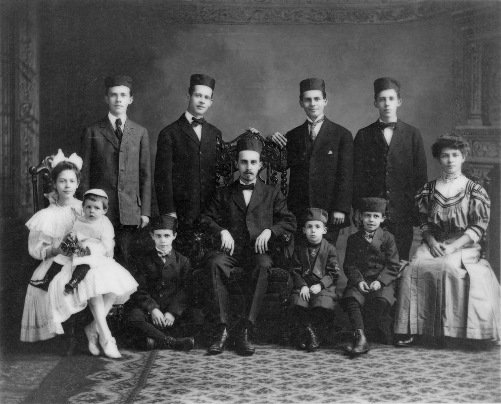 The Isaacs Family, a famous 19th century Eastern European Jewish family in Cincinnati. <br><br>Courtesy of The Jacob Rader Marcus Center of the American Jewish Archives, Cincinnati, Ohio.